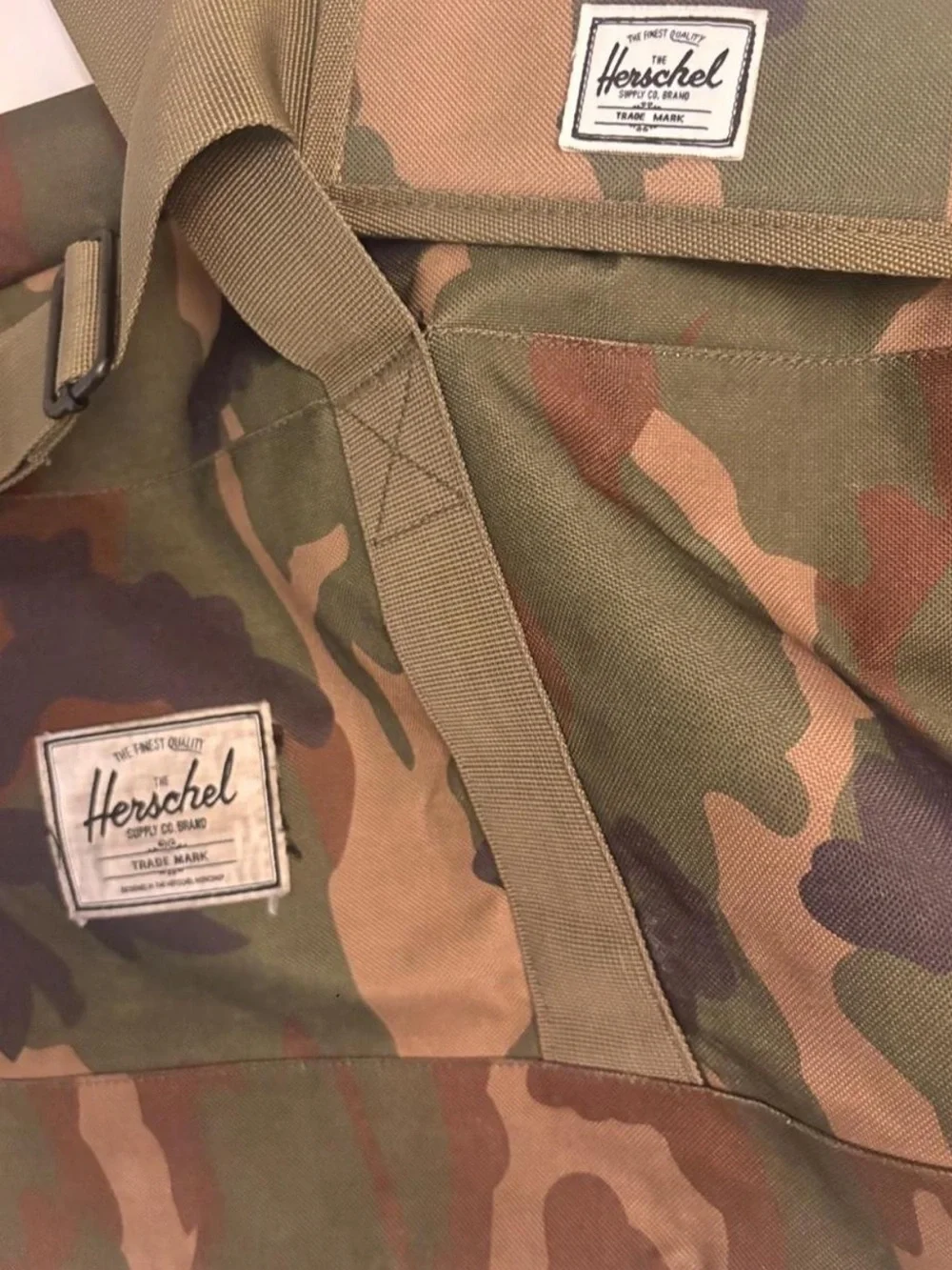 Herschel Supply Company Camo Duffel - Olive & Brown